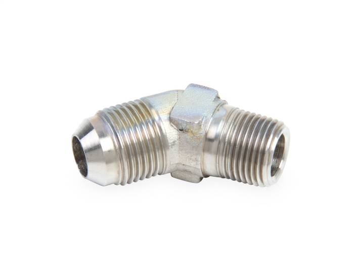 Earl's Performance - Earls Plumbing 45 Deg. Stainless Steel AN to NPT Adapter Elbow SS982313ERL