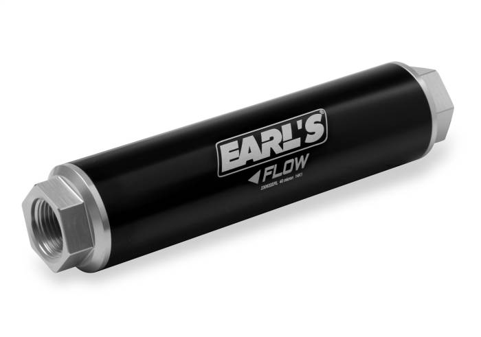 Earl's Performance - Earls Plumbing HP Billet Aluminum In-Line Fuel Filter 230632ERL