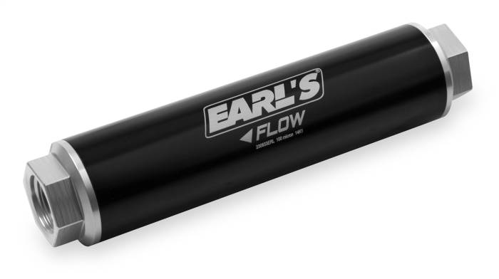 Earl's Performance - Earls Plumbing HP Billet Aluminum In-Line Fuel Filter 230633ERL