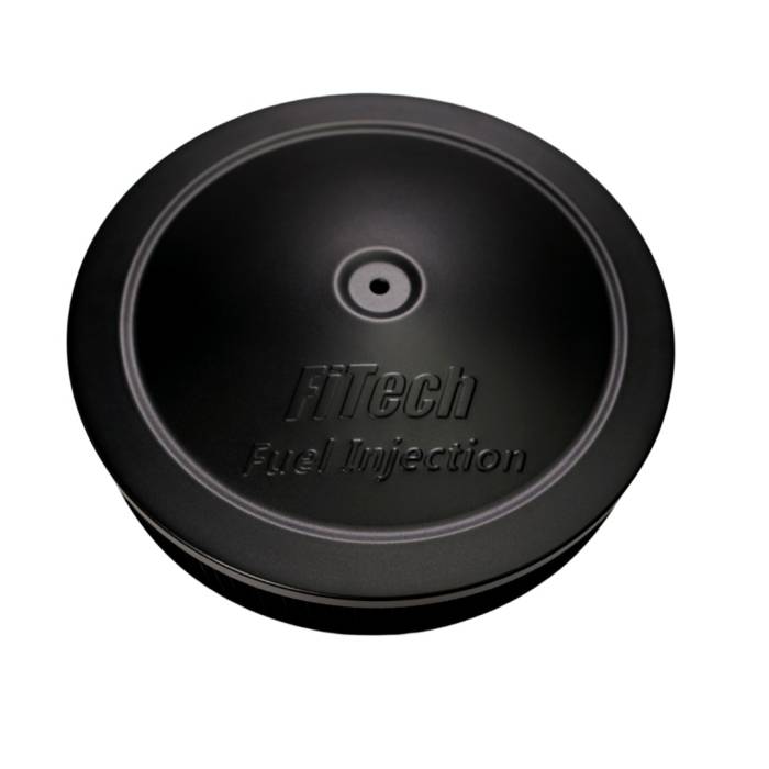 FiTech Fuel Injection - Fitech 42302 Black Top 3 Inch Tall Air Filter Assembly With Hardware