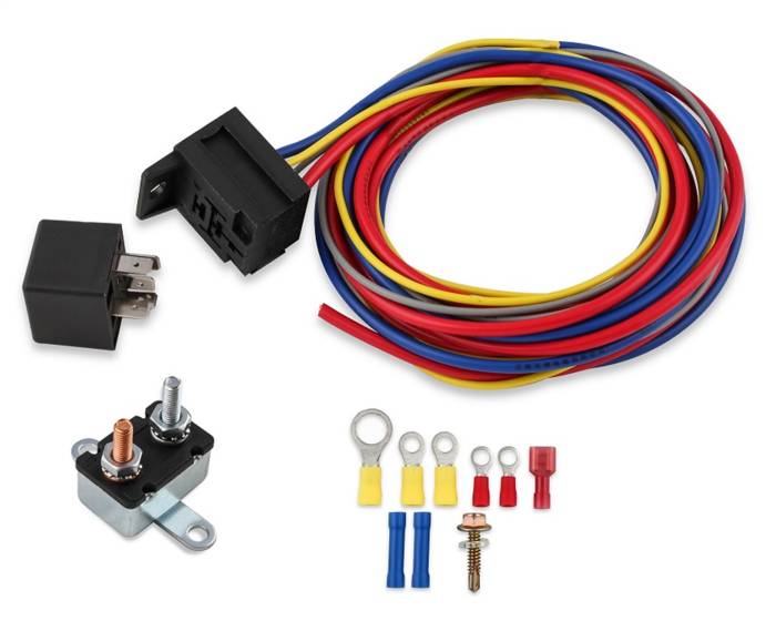 MSD - MSD Ignition Electric Fan Harness And Relay Kit 89617
