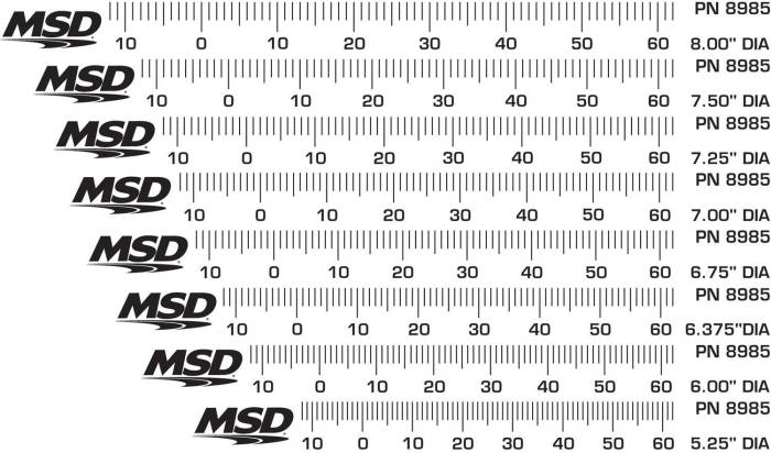 MSD - MSD Ignition Timing Tape 8985