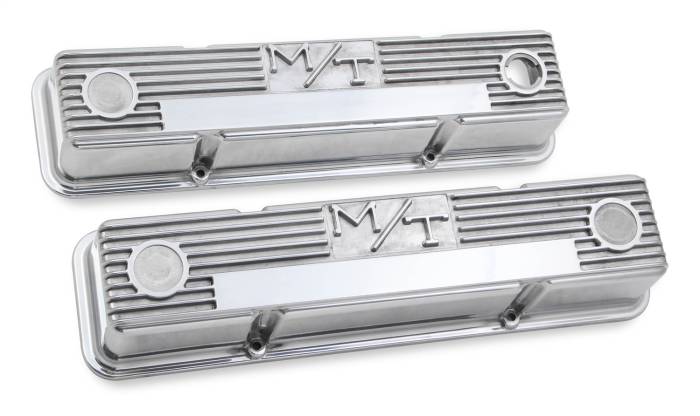 Holley - Holley Performance M/T Retro Aluminum Valve Covers 241-82