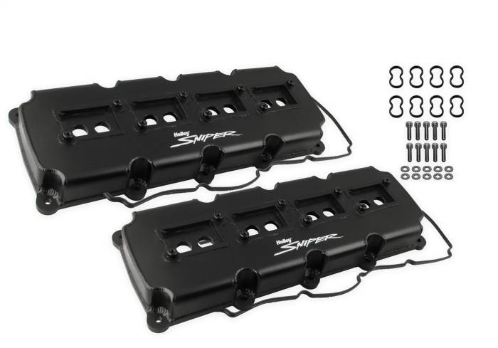 Holley - Holley Performance Sniper Fabricated Aluminum Valve Cover Set 890015B