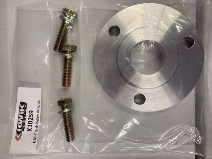 Clearance Items - Kwik Performance K10259 Early BBC Crank Pulley Adapter (800-K10259)