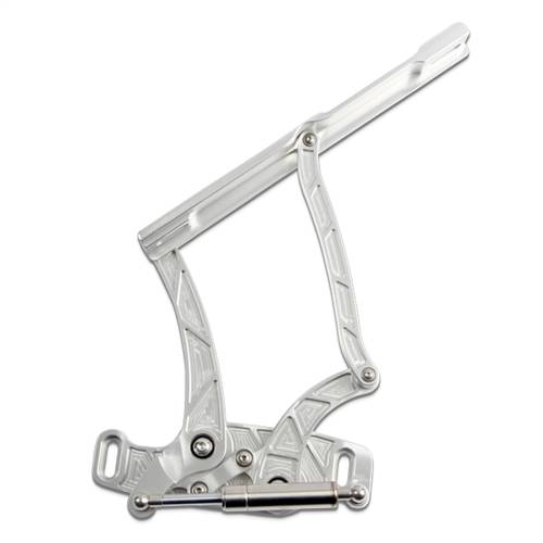 Eddie Motorsports - Hood Hinges, Aluminum, Lightning Style, Clear Anodized 67-69 Firebird Eddie Motorsports MS148-51FCA