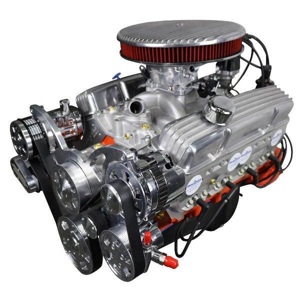 BluePrint Engines - BP327CTFKV - GM 327 c.i. Engine - 350 HP - Deluxe Dressed with Polished Pulley Kit - Fuel Injected