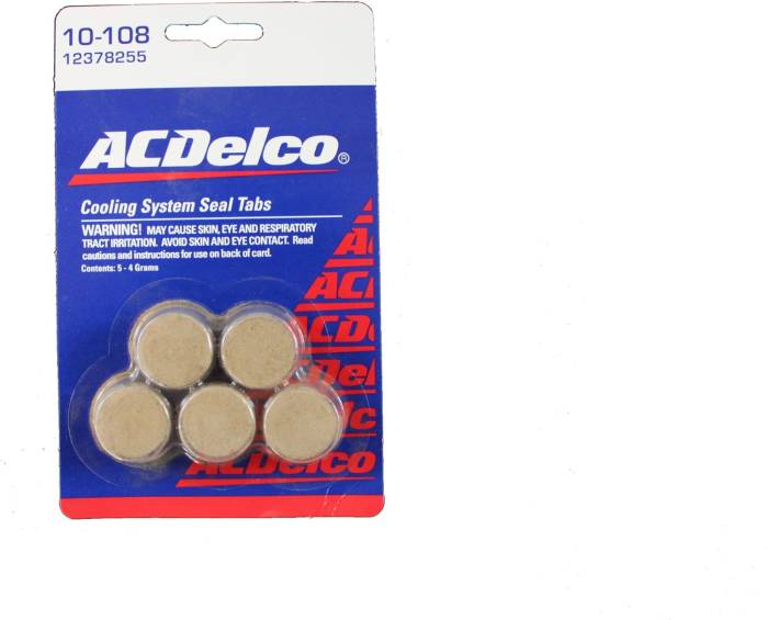 GM (General Motors) - 12378255 - GM/AC Delco Cooling System Seal Tablets Contains Five 4 Gram Tablets