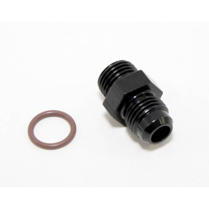 Clearance Items - Fragola Radius Fitting 8AN Male To 3/4"-16 (8AN) Male With Crush Washer,Black 495103-BL (800-FRA495103-BL)