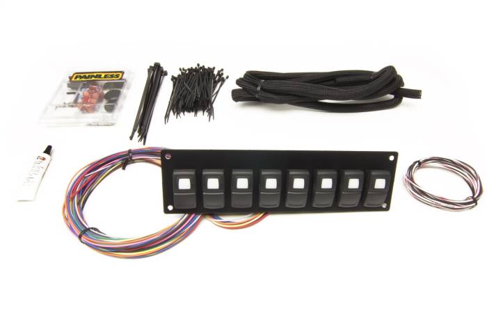 Painless Wiring - Painless Wiring Track Rocker 8-Switch Panel 58101