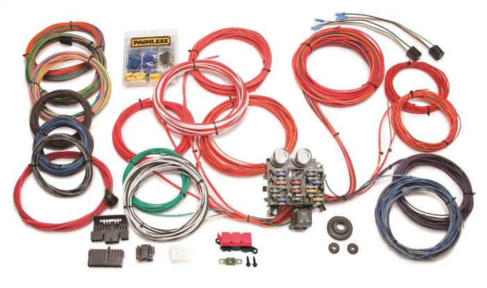 Painless Wiring - Painless Wiring 21 Circuit Classic Customizable Trunk Mount Chassis Harness 10120