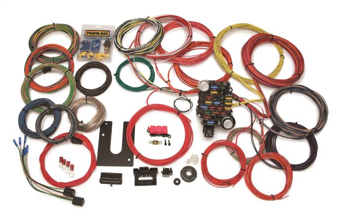 Painless Wiring - Painless Wiring 28 Circuit Classic-Plus Customizable Trunk Mount Chassis Harness 10220