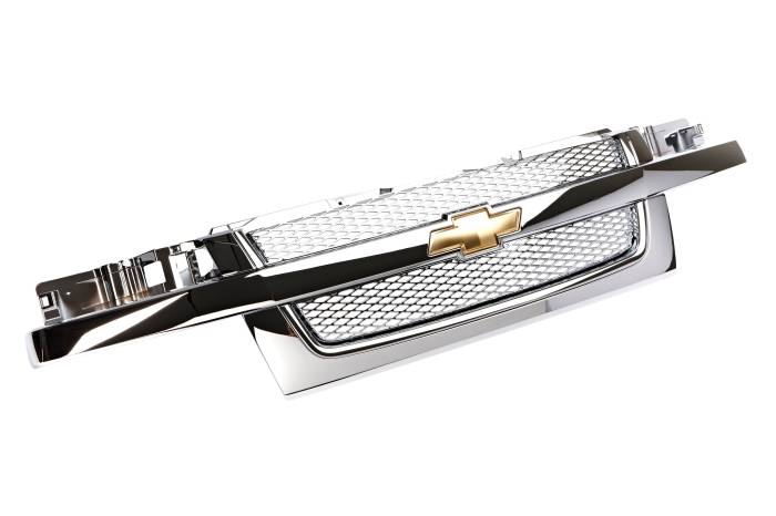 GM (General Motors) - 17801029 - GM Accessories - Custom Grille - 2004-2006 Chevy Colorado - Chrome