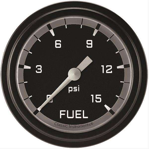 Autocross-Gray-2-58-Fuel-Pressure-Gauge,-15-Psi