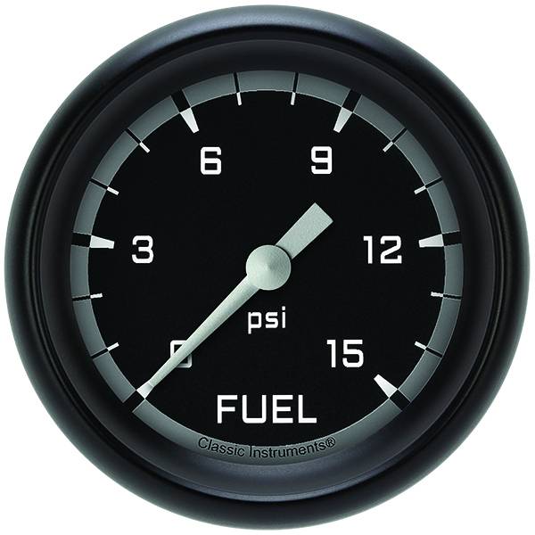 Autocross-Gray-2-58-Fuel-Pressure-Gauge,-15-Psi