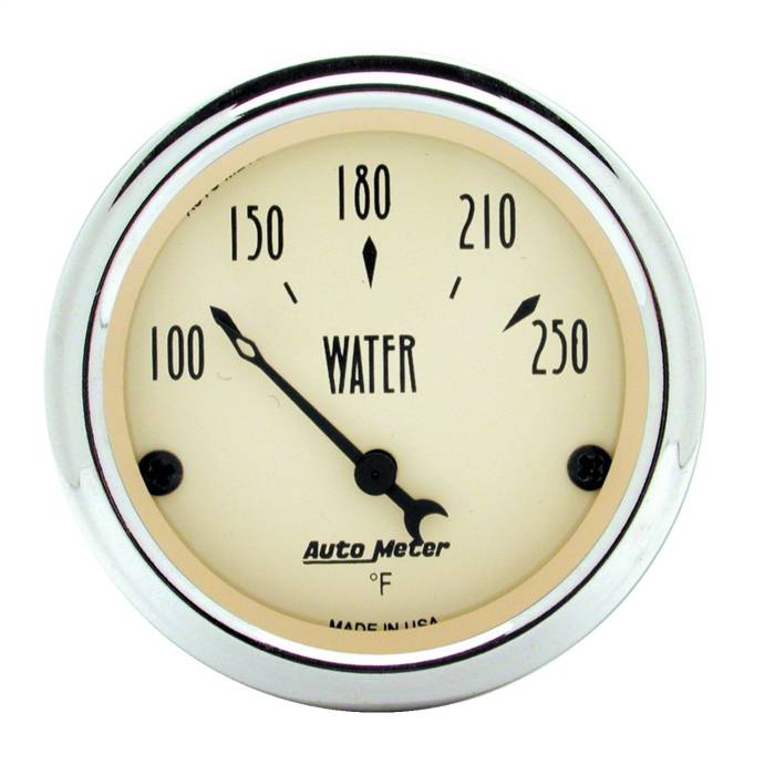 AutoMeter - AutoMeter Antique Beige Water Temperature Gauge 1837
