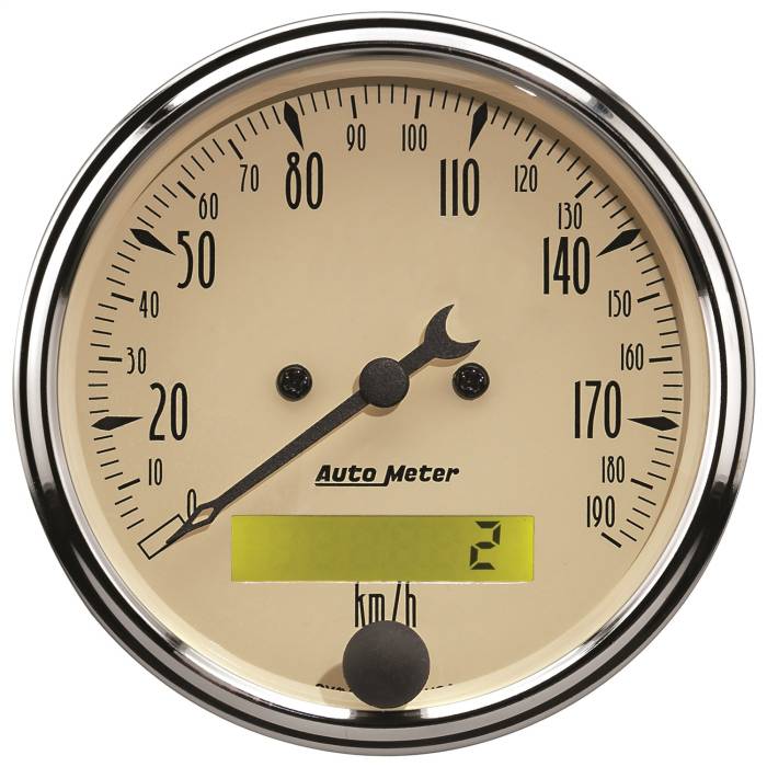 AutoMeter - AutoMeter Antique Beige Electric Programmable Speedometer 1887-M