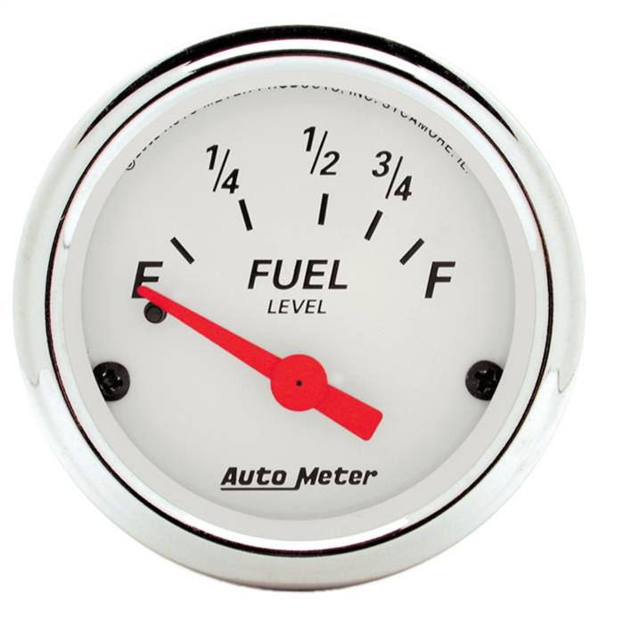 AutoMeter - AutoMeter Arctic White Fuel Level Gauge 1316