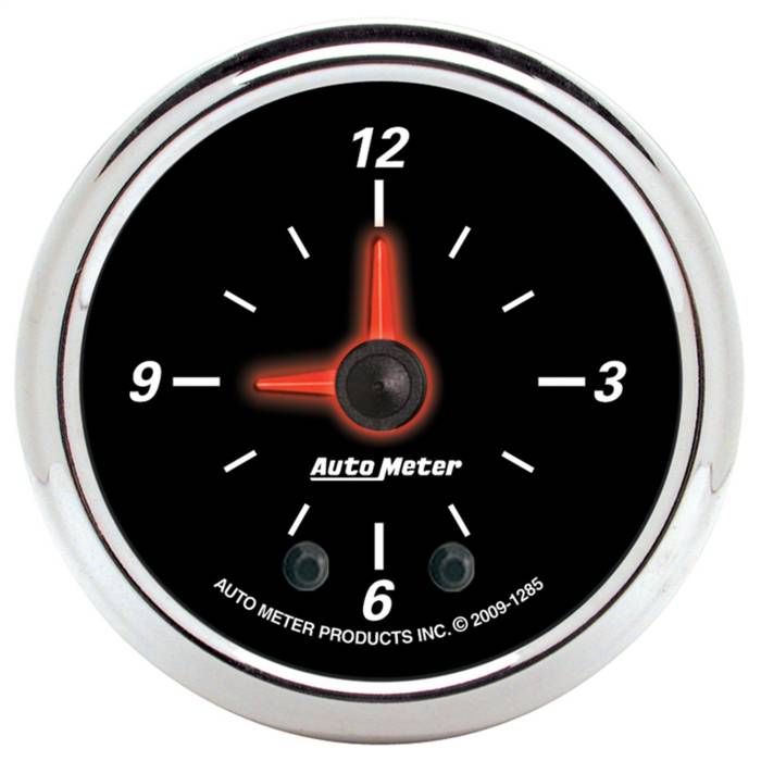 AutoMeter - AutoMeter Designer Black II Clock 1285