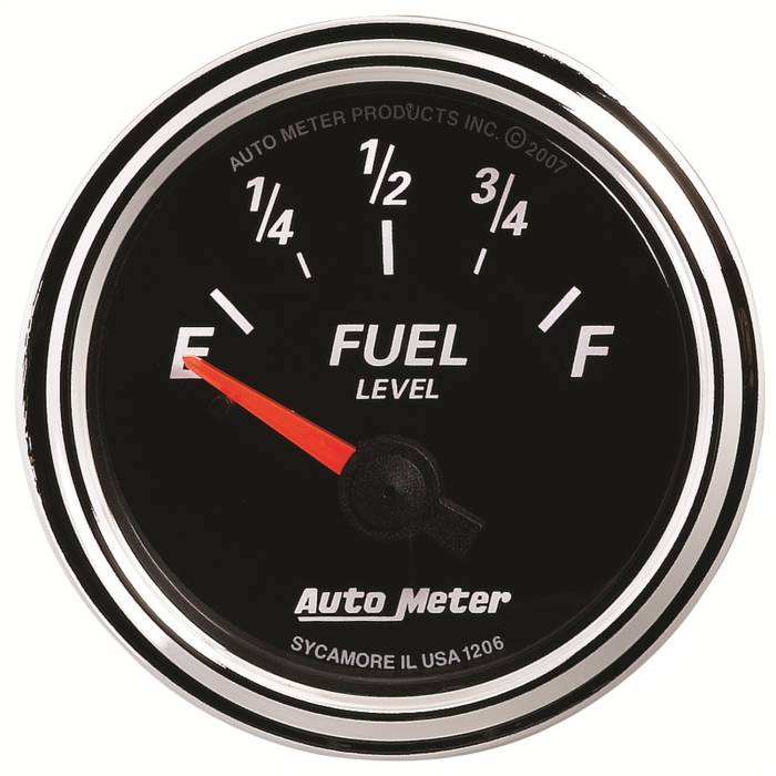 AutoMeter - AutoMeter Designer Black II Fuel Level Gauge 1206