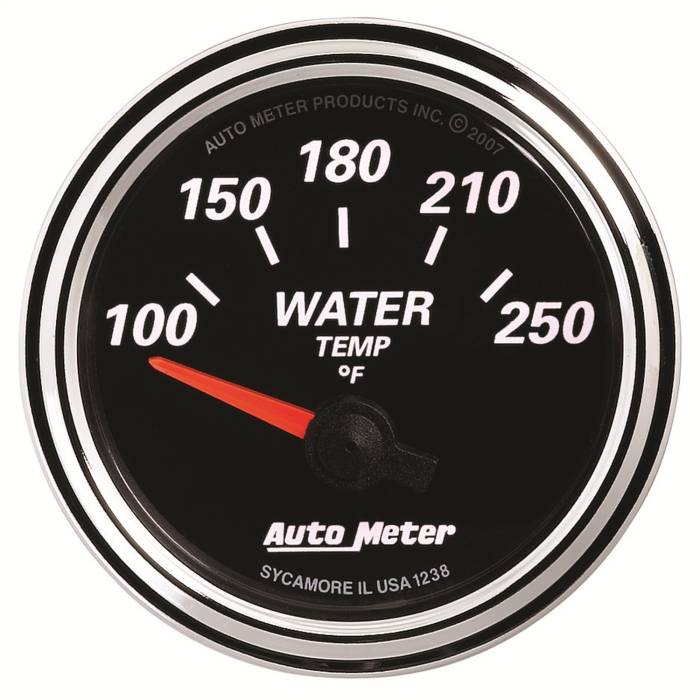 AutoMeter - AutoMeter Designer Black II Water Temperature Gauge 1238