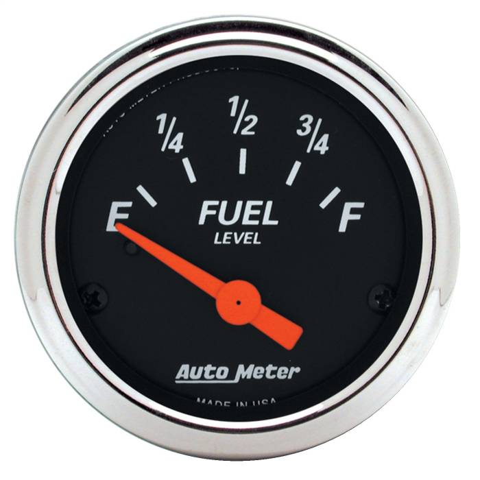 AutoMeter - AutoMeter Designer Black Fuel Level Gauge 1422
