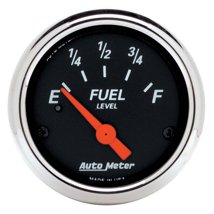 AutoMeter - AutoMeter Designer Black Fuel Level Gauge 1424