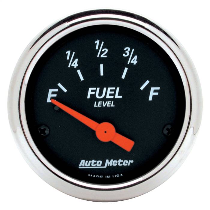 AutoMeter - AutoMeter Designer Black Fuel Level Gauge 1425