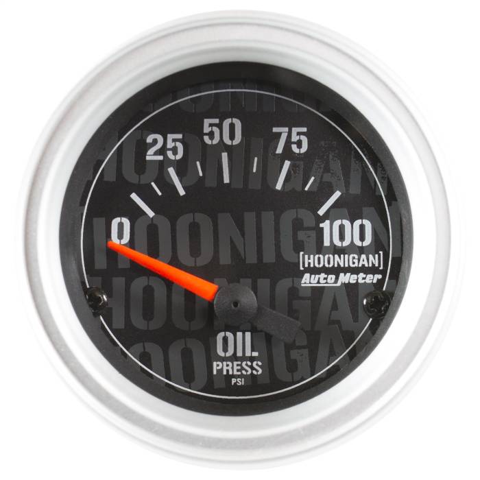 AutoMeter - AutoMeter Hoonigan Electric Oil Pressure Gauge 4327-09000