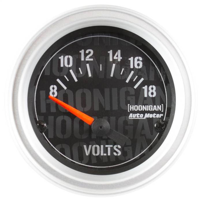 AutoMeter - AutoMeter Hoonigan Electric Voltmeter Gauge 4391-09000