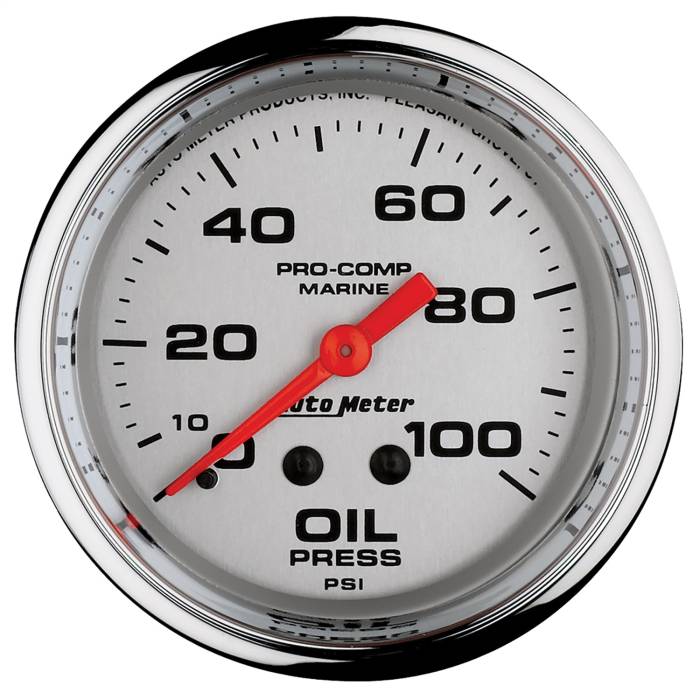 AutoMeter - AutoMeter Marine Mechanical Oil Pressure Gauge 200777-35