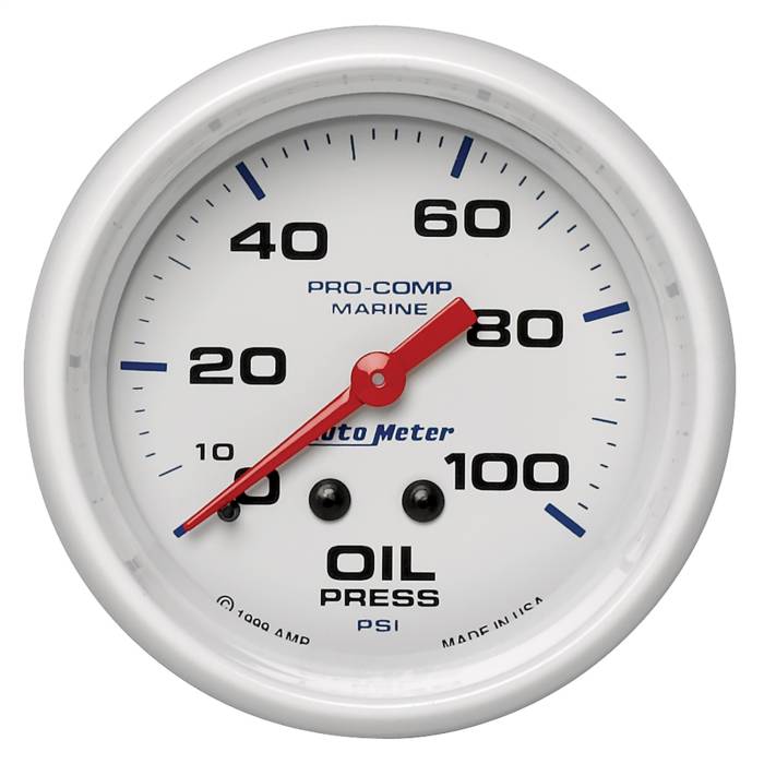 AutoMeter - AutoMeter Marine Mechanical Oil Pressure Gauge 200777