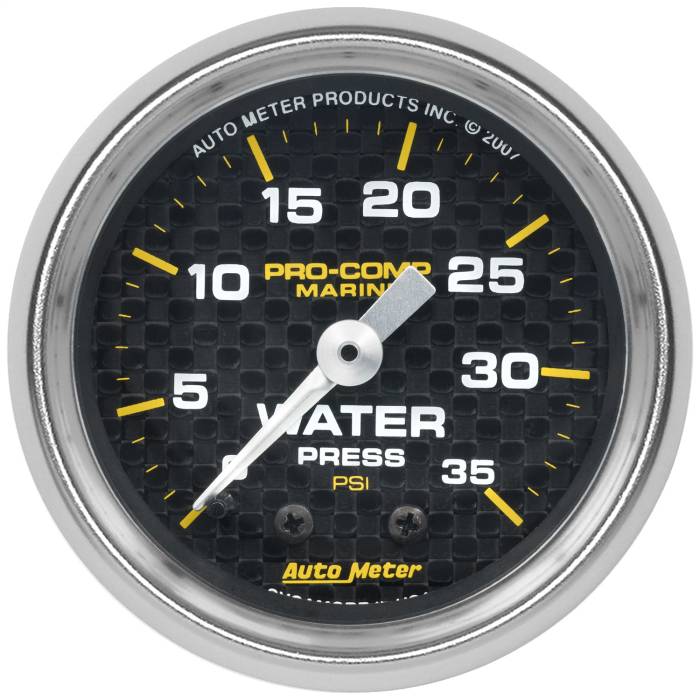 AutoMeter - AutoMeter Marine Mechanical Water Pressure Gauge 200772-40