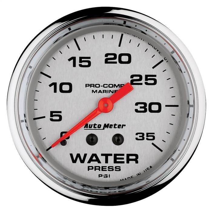 AutoMeter - AutoMeter Marine Mechanical Water Pressure Gauge 200773-35