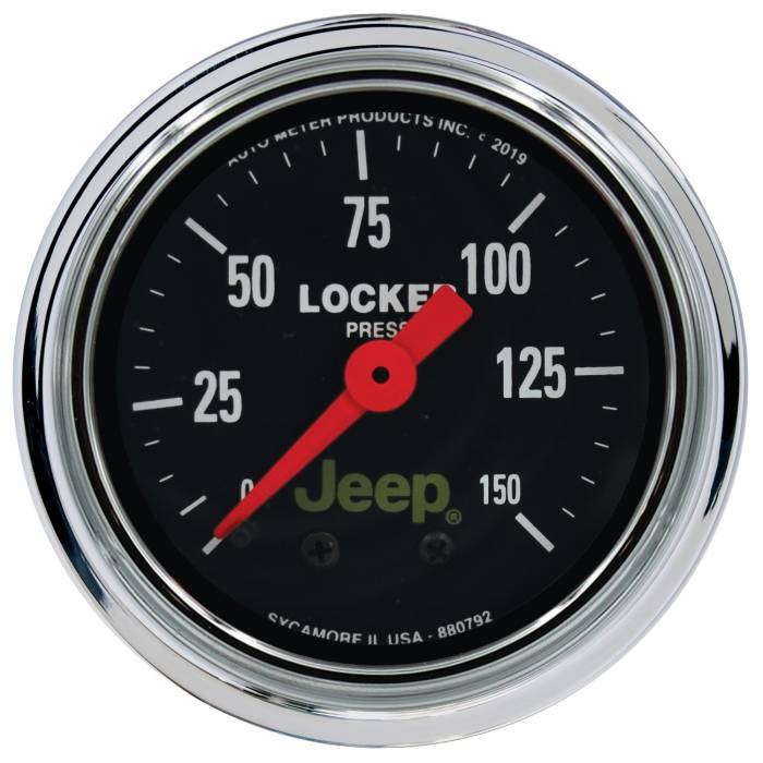 AutoMeter - AutoMeter Jeep Air Locker Mechanical Pressure Gauge 880792