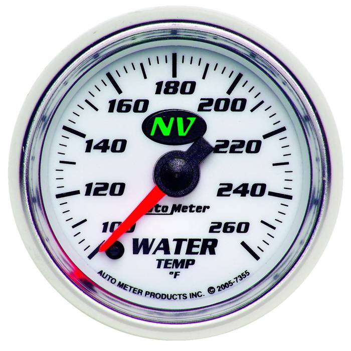 AutoMeter - AutoMeter NV Electric Water Temperature Gauge 7355