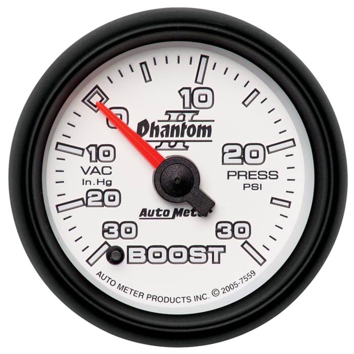 AutoMeter - AutoMeter Phantom II Electric Boost/Vacuum Gauge 7559