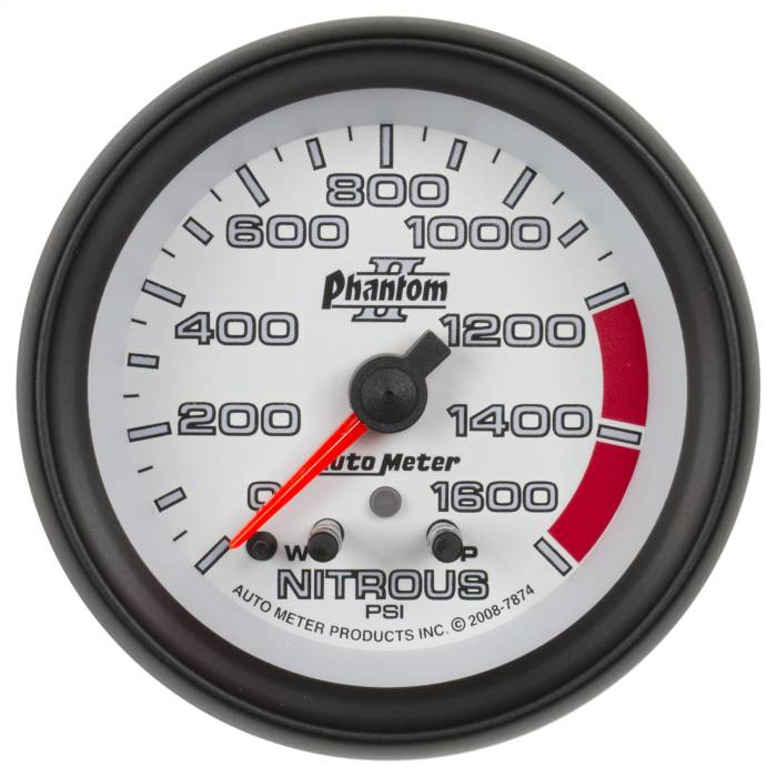 AutoMeter - AutoMeter Phantom II Electric Nitrous Pressure Gauge 7874