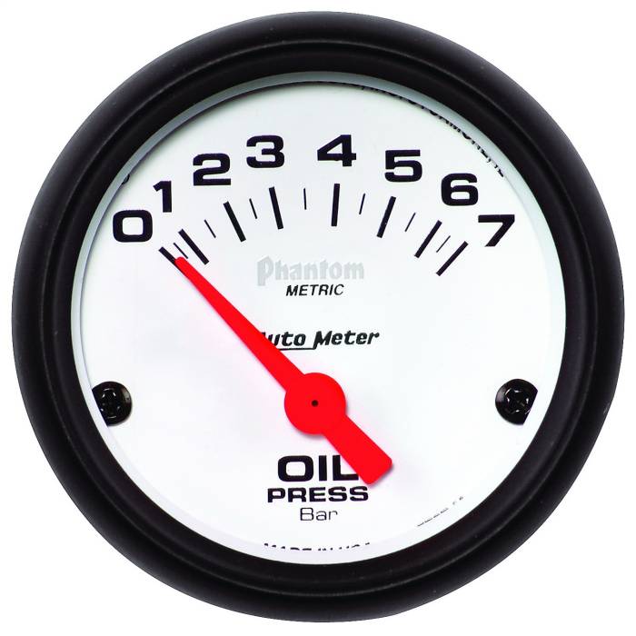AutoMeter - AutoMeter Phantom Electric Metric Oil Pressure Gauge 5727-M