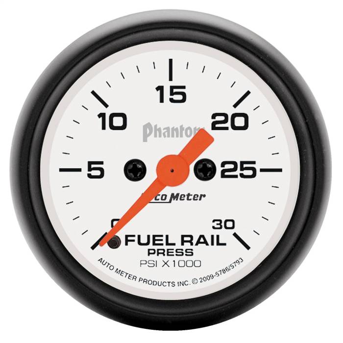 AutoMeter - AutoMeter Phantom Fuel Rail Pressure Gauge 5786