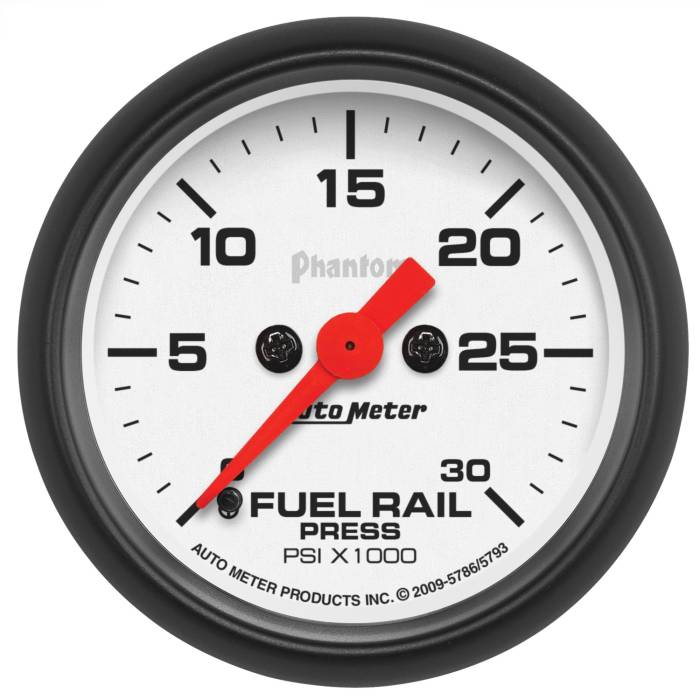 AutoMeter - AutoMeter Phantom Fuel Rail Pressure Gauge 5793