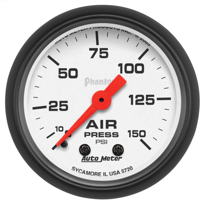 AutoMeter - AutoMeter Phantom Mechanical Air Pressure Gauge 5720