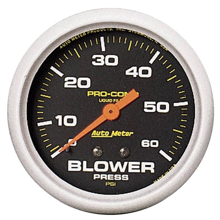 AutoMeter - AutoMeter Pro-Comp Liquid-Filled Mechanical Blower Pressure Gauge 5403