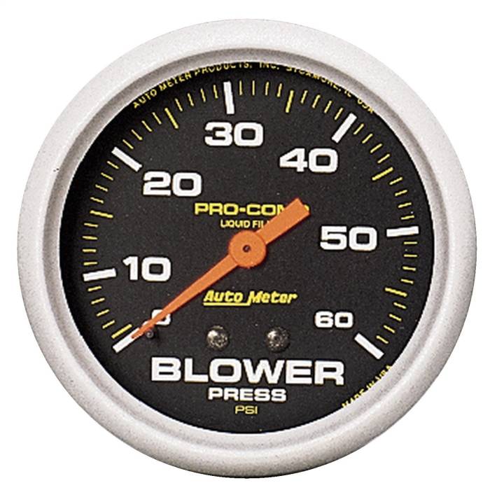 AutoMeter - AutoMeter Pro-Comp Liquid-Filled Mechanical Blower Pressure Gauge 5402
