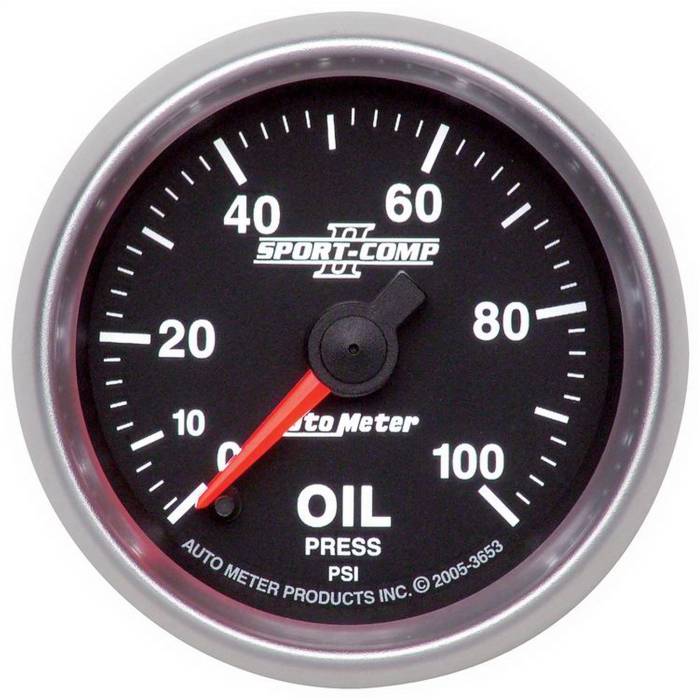 AutoMeter - AutoMeter Sport-Comp II Digital Oil Pressure Gauge 3653