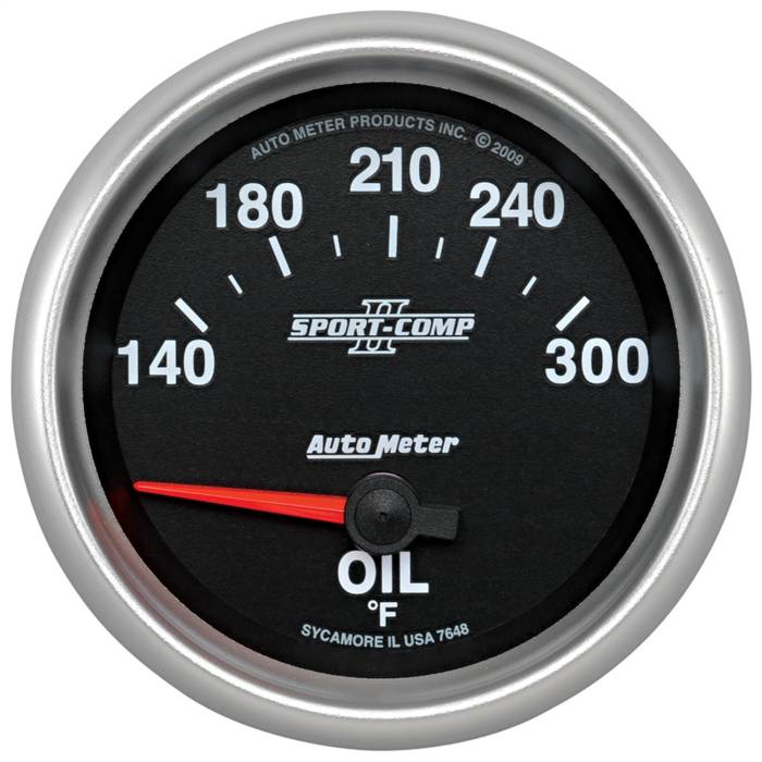 AutoMeter - AutoMeter Sport-Comp II Electric Oil Temperature Gauge 7648