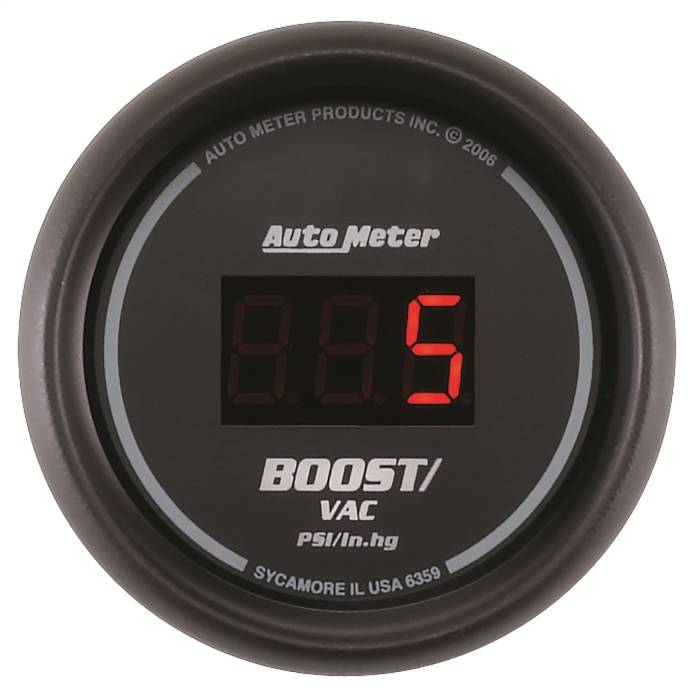 AutoMeter - AutoMeter Sport-Comp Digital Boost/Vacuum Gauge 6359