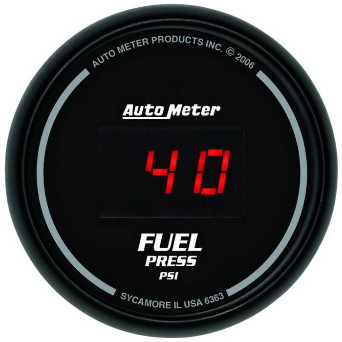 AutoMeter - AutoMeter Sport-Comp Digital Fuel Pressure Gauge 6363