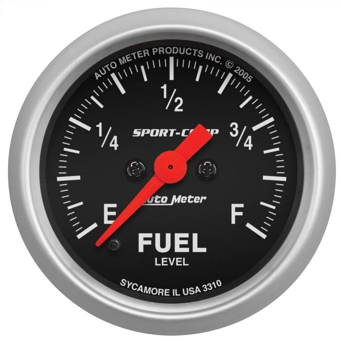 AutoMeter - AutoMeter Sport-Comp Electric Fuel Level Gauge 3310