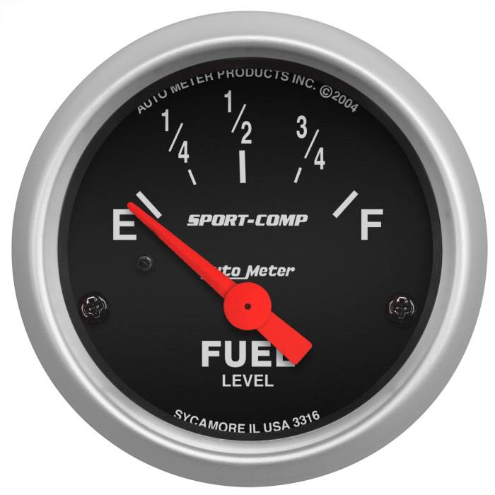 AutoMeter - AutoMeter Sport-Comp Electric Fuel Level Gauge 3316
